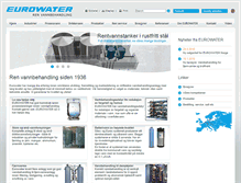 Tablet Screenshot of eurowater.no