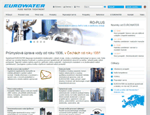 Tablet Screenshot of eurowater.cz